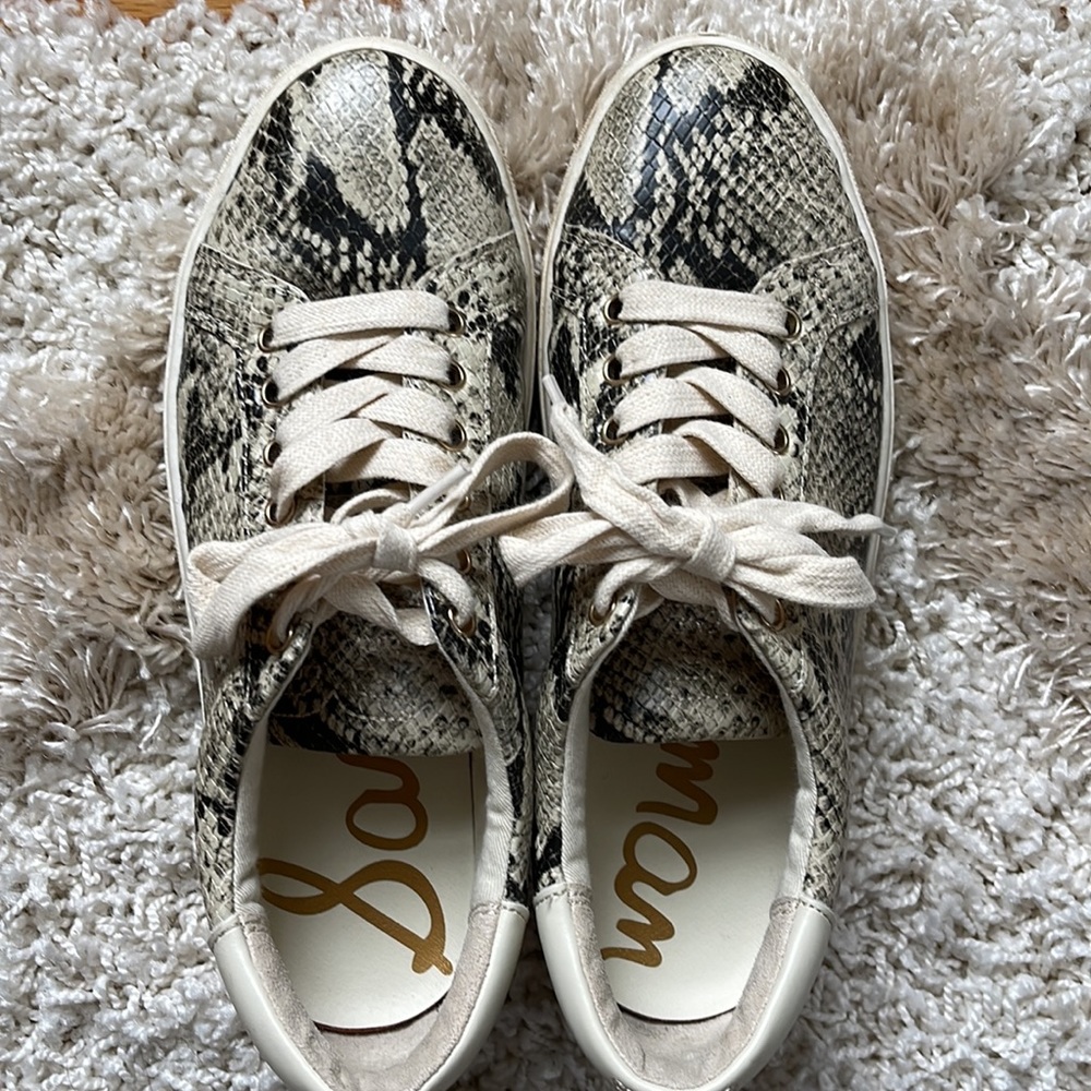 Sam Edelman Snake Skin Sneakers